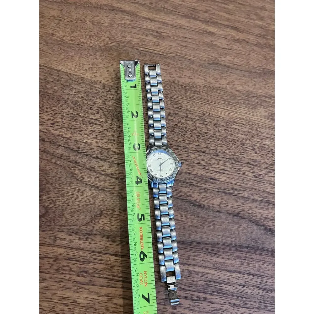 Anne Klein Sport‎ Watch Women Silver Tone New Battery 7